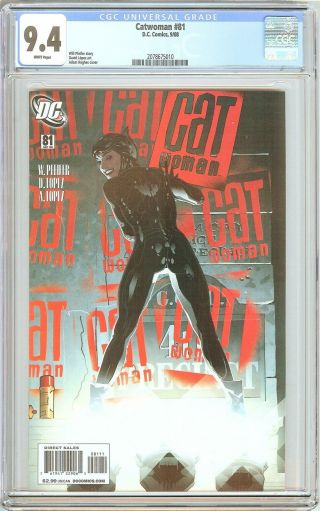 Catwoman 81 Cgc 9.  4 White Pages (2008) 2078675010