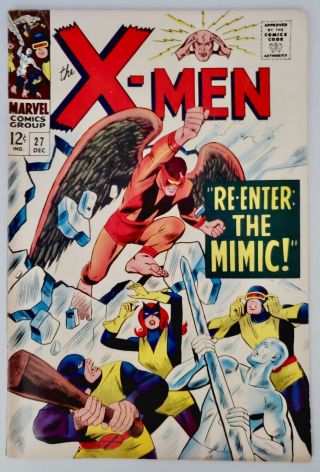 1966 Marvel Comics Book X - Men Vol 1 27 " Re - Enter: The Mimic " 2nd App Fn/vf