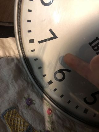 Vintage IBM Wall Clock 50’s 60’s Industrial 13inch 2