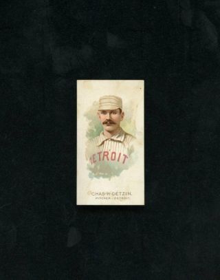 N29 1888 Allen & Ginters Baseball - 2nd Series - Charles Getzin,  Detroit Tigers Ex