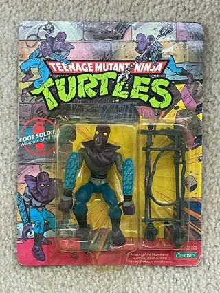 Tmnt 1988 Teenage Mutant Ninja Turtles Foot Soldier Action Figure Toy