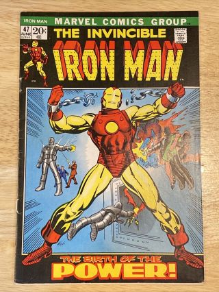 Iron Man 47,  Marvel 1972,  Origin Of Iron Man Retold Barry Smith Art