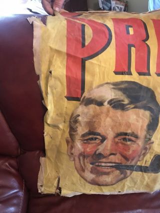 Vintage Prince Albert Pipe/Tobacco Cloth Banner Sign 2