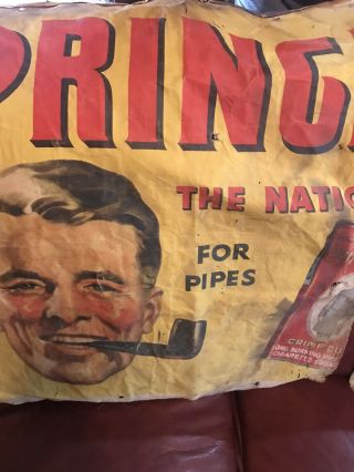 Vintage Prince Albert Pipe/Tobacco Cloth Banner Sign 3