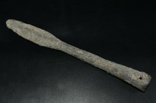 Large Ancient Holy Land Roman Period Iron Spear Head Ca.  1st BC - 3rd AD 3