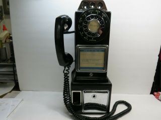 Vintage Automatic Electric 3 - Slot - Coin - Rotary Dial Pay Telephone - No - Lpc - 86 - 55