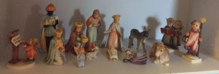 1951 Vintage Goebel Hummel Nativity Set 11 With 3 Additional Christmas Themed