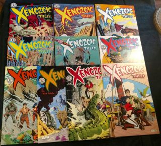 10 Xenozoic Tales (schultz) 1/2 (2nd),  3.  4,  5,  7,  8,  0,  10,  11,  Vf,  To Nm,  Old Stock