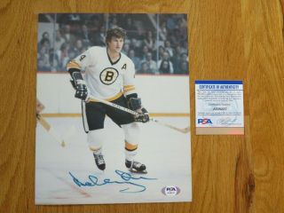 Vintage Signature Bobby Orr Signed Photo Boston Bruins Psa Stanley Cup Champion