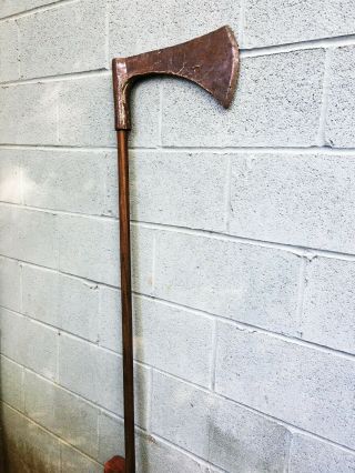 Rare Big Antique French Axe Executioners - Execution Style Battle Axe