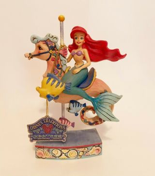 Jim Shore Disney Princess Of The Sea Ariel Little Mermaid Carousel Rare 4011742