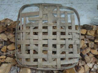 Primitive - Rustic - Tobacco Basket - Marked Tazewell - Historical Piece