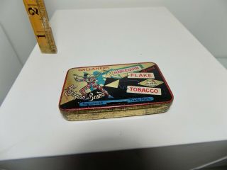 Gallaher ' s Harlequin Flake Tobacco Tin c1900s - Small Size Empty 2