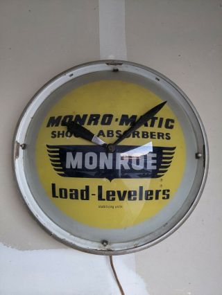 Vintage Monroe Monro - Matic Double Bubble Wall Clock