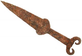 Ancient Rare Viking Scythian Roman Savage Style Iron Battle Short Sword 2 - 4th AD 2