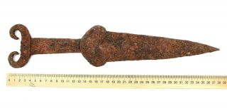 Ancient Rare Viking Scythian Roman Savage Style Iron Battle Short Sword 2 - 4th AD 3