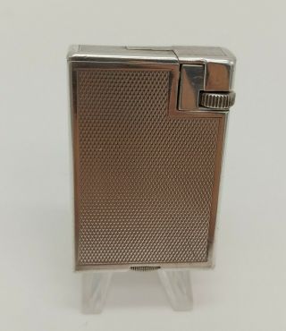 Dunhill Lighter Savory Large Silver Plated 30 
