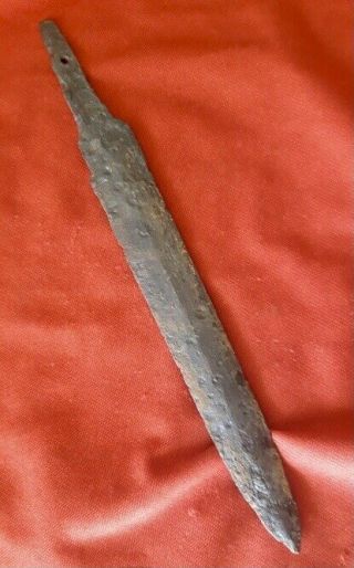 Battle Dagger Knife Sword 23 Cm Ancient Rare Authentic Artifact Viking Scythian