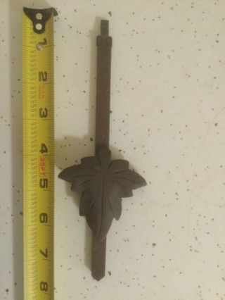 Vintage Cuckoo Clock Wood Pendulum Replacement Part Piece Wooden Leaf Germany