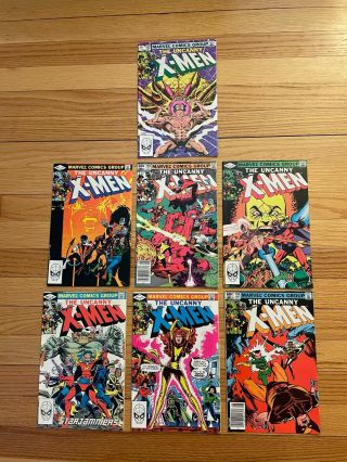 Uncanny X - Men 156 157 158 159 160 161 162 Marvel Comics 1982 \