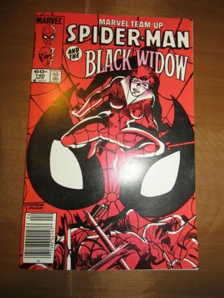 Marvel Team Up Spider Man 140 Black Widow 9.  6/9.  8 Newsstand Edition Cooper Age