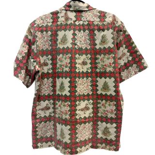 Vintage 1980s Men ' s REYN SPOONER CHRISTMAS Short Sleeve Hawaiian Shirt Size L 2