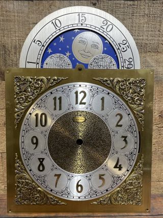 Ethan Allen Grandfather Clock Dial Faceplate Day Night 3021