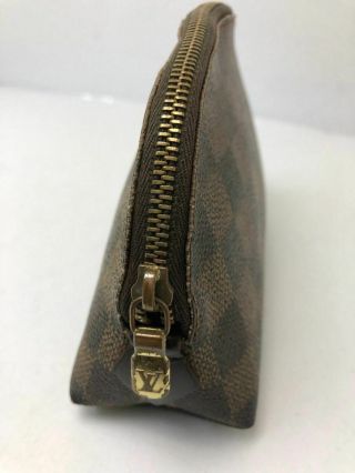 Louis Vuitton Monogram Damier Vanity Hand Bag Purse Cosmetic Case Pouch 4