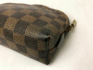 Louis Vuitton Monogram Damier Vanity Hand Bag Purse Cosmetic Case Pouch 6