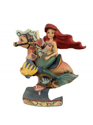 Jim Shore Rare Disney Princess Of The Sea Ariel Little Mermaid Carousel 4011742