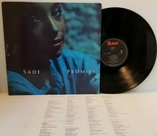 Sade Promise Lp Inner Sleeve W Lyrics Portrait Fr 40263 - Play Vg,  A5