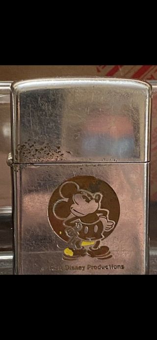 1980 Zippo Mickey Mouse Walt Disney Production Their Movie Section Full Size