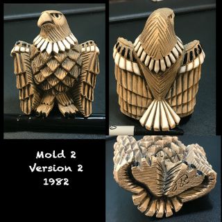 Artesania Rinconada Uruguay Eagle Art Pottery Figurine - Mold 2 Ver 2 1982