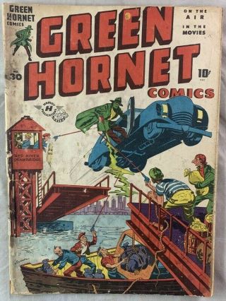 Green Hornet Comic Book 30 1946 Golden Age Harvey Publications
