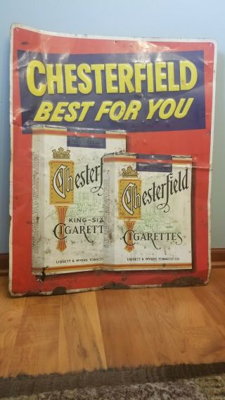 Vintage Chesterfield Cigarettes 24 X 30 Tin Sign - Best For You