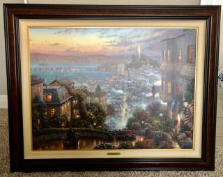 Thomas Kinkade - San Francisco Lombard Street 382/620pp,  Highlighted