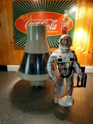 Vintage 1966 Gi Joe Official Space Capsule With Astronaut & Suit