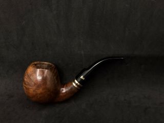 Danish Estates Stanwell Brass Band Smooth Bent Apple (165) (1970s - 1990s) Pipe