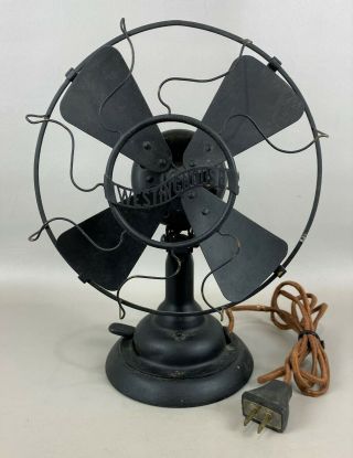 Vintage Westinghouse 8 " Brass Blade Electric Fan,  Style 98926 A