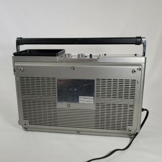 Sanyo Cassette Radio TV Model MTC40 Vintage Ghetto Blaster Powers On,  See Notes 4