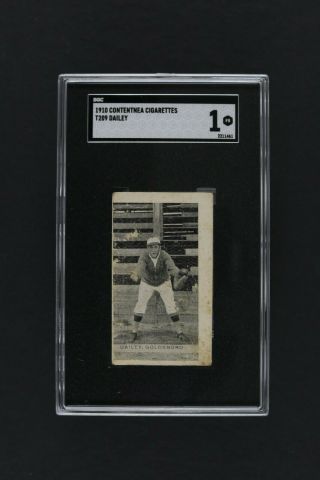 1910 Contentnea Cigarettes T209 Dailey Goldsboro Baseball Card Sgc 1 Pr
