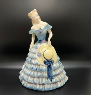 Gorgeous Goldscheider Vintage Southern Belle Figurine Porcelain Very Detailed