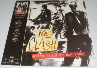 The Clash - White Riots In York Lp Japan Limited Edition White Vinyl Strummer