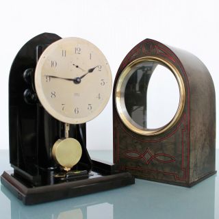 Antique Clock POOLE MELROSE USA Mantel Bakelite 1932 ELECTRIC 2