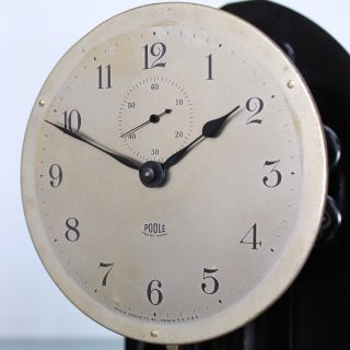 Antique Clock POOLE MELROSE USA Mantel Bakelite 1932 ELECTRIC 5