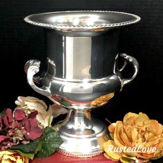 Fb Rogers Silver Plated Champagne Bucket / Vintage Wine Chiller / Silver Urn