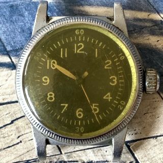 Vintage 1944 Ww2 Waltham Us Army Air Force Type A - 11 Watch Hack.  Case As - Is