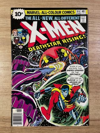 Uncanny X - Men 99 (marvel Comics) Uk Variant Bronze Age