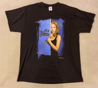 Vintage Buffy The Vampire Slayer T Shirt Xl Fox Tv Show Movie 1998 Gellar