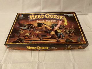 Vintage Milton Bradley Hero Quest Board Game,  Complete & In